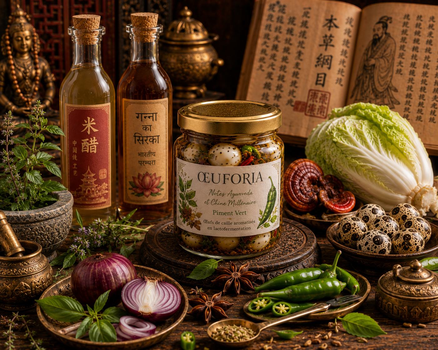 ŒUFORIA – NOTES AYURVEDA ET CHINE MILLENAIRE